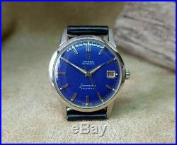 omega seamaster blue dial vintage