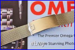 18mm RARE Original 2028 Vintage Omega Milanese Mesh One-Piece Watch Bracelet ++