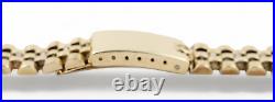 18mm Vintage OMEGA Heavy Solid 14ct 14k Yellow Gold Bracelet Strap 17cm RARE
