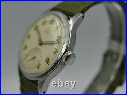 1944 vintage watch mens Omega ref. 2400-1 Suveran cal. 30T2 military rare steel