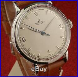 1945 Omega Chronometre 30t2scrg, Ref # 2410-2, Steel Case # 299 Rare