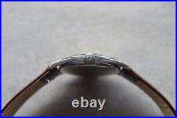 1947 Omega Small Seconds Mechanical Rare Leather Watch Handwind Rare