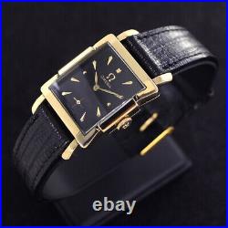 1947's VINTAGE OMEGA MANUAL WINDING 14KT GOLD PLATED DRESS WATCH RARE ITEMS
