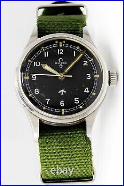 1953 Omega Fat Arrow British Military Watch 2777-1 Vintage Rare Watch