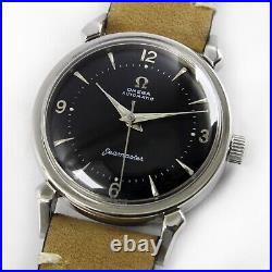 1958 Omega Seamaster Automatic Rare Hooded Shaped Lugs Vintage Watch 1958 Omega Seamaster Automatic Rare Hooded Shaped Lugs Vintage Watch