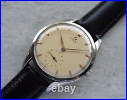 1959 Omega Small Seconds Oversized 39mm Mechanical Rare Leather Watch 510 Rare 1959 Omega Small Seconds Oversized 39mm Mechanical Rare Leather Watch 510 Rare
