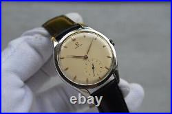 1959 Omega Small Seconds Oversized 39mm Mechanical Rare Leather Watch 510 Rare 1959 Omega Small Seconds Oversized 39mm Mechanical Rare Leather Watch 510 Rare