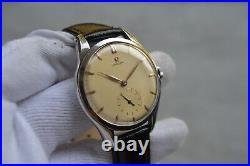 1959 Omega Small Seconds Oversized 39mm Mechanical Rare Leather Watch 510 Rare 1959 Omega Small Seconds Oversized 39mm Mechanical Rare Leather Watch 510 Rare