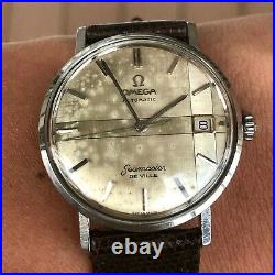 1960's Vintage OMEGA Seamaster DE VILLE Rare Dial SS 34mm Automatic Mens Watch
