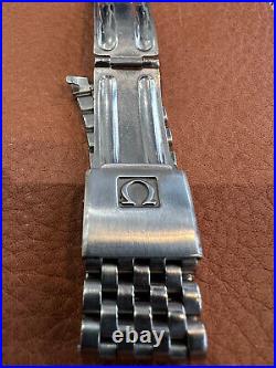 1960's Vintage Omega Seamaster rare steel Wristband # 1383 curved 788 ends 18mm