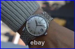 1969 Omega Geneve 166.037 Automatic Beads Of Rice Bracelet Rare Watch