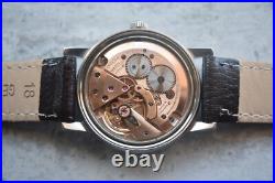 1970 Omega Geneve Vintage Blue Dial Rare Steel Men's Leather Watch 1970 Omega Geneve Vintage Blue Dial Rare Steel Men's Leather Watch