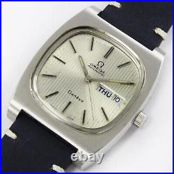 1972 Omega Geneve Automatic Original Self Line Rare Dial Vintage Watch 166.0188