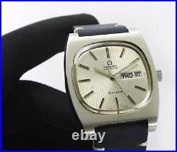 1972 Omega Geneve Automatic Original Self Line Rare Dial Vintage Watch 166.0188