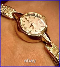 #208 Rare Collectors Vintage Omega 14 Gold Filled Ladies Elegant Dinner Watch