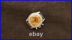AR & JE Meylan Lemania Omega 321 Watch Chronograph Vintage Tropical Dial Rare