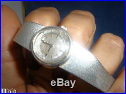 Amazing Rare Collectors Heavy Vintage Omega 18k Wg Watch, Bracelet