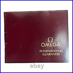 Authentic RARE vintage Omega International Guarantee warranty certificate UNUSED