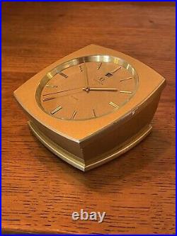 Beautiful Rare Vintage Omega Desk Timepiece Manual Wind 8 Day Movement With Date