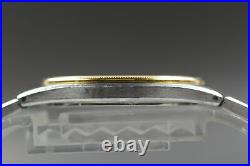 Exc+5 Rare! Vintage Omega Seamaster 1432 Date Gold Dial Quartz Men's Watch