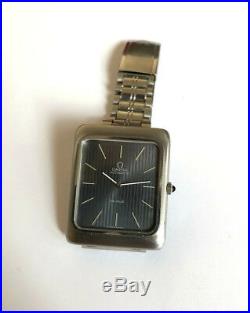 Excellent Rare OMEGA DE VILLE cal. 711 Grey All Steel Vintage Swiss Watch