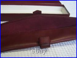 Extremely rare Vintage Omega Burgundy Leather BOX Inner & Outer 6824