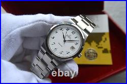 Fullset Omega Geneve Automatic Steel Bracelet White Dial 18/7/1981 Rare