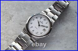 Fullset Omega Geneve Automatic Steel Bracelet White Dial 18/7/1981 Rare