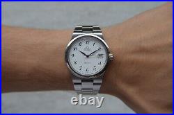 Fullset Omega Geneve Automatic Steel Bracelet White Dial 18/7/1981 Rare