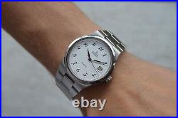 Fullset Omega Geneve Automatic Steel Bracelet White Dial 18/7/1981 Rare