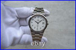 Fullset Omega Geneve Automatic Steel Bracelet White Dial 18/7/1981 Rare