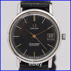 Junk Omega Seamaster Automatic Date Black Dial Men's Watch Vintage Rare