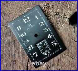 LAST ONE Vintage Omega tank watch 20F movement dial NOS rare part in matte black