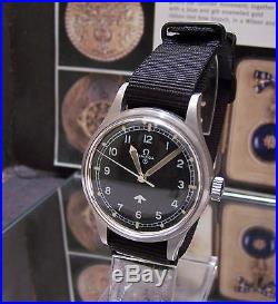 Lovely Vintage Super Rare Omega 53 Raf Military Watch 1953 + Case