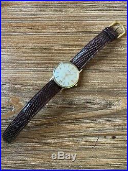 MENS VINTAGE 1960's OMEGA SEAMASTER DEVILLE AUTOMATIC WATCH 14K SOLID GOLD! Rare