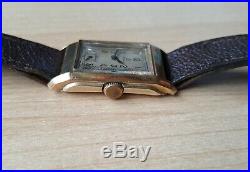 Men's Rare Vintage. 375 9ct Gold Manual Winding Omega Wrist Watch