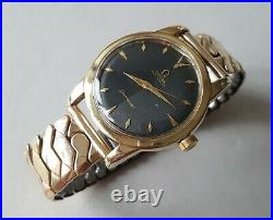 Men's Vintage 1951-52 Gold Capped Omega Seamaster'Bumper Automatic Rare Dial