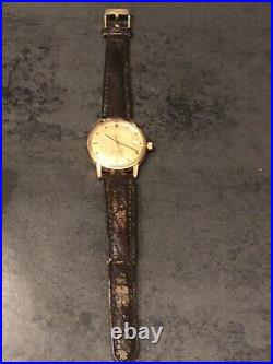 Mens Rare 1966 Omega Seamaster 600 Red Crosshairs Original Vintage Watch