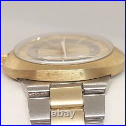 NOS Rare OMEGA Geneve Dynamic Automatic 18K Solid Gold/SS Vintage Men's Watch