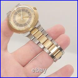 NOS Rare OMEGA Geneve Dynamic Automatic 18K Solid Gold/SS Vintage Men's Watch