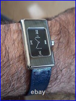 NOS, Rare, Stunning, 70s Vintage OMEGA Tank DEVILLE Manual Wind Unisex Watch