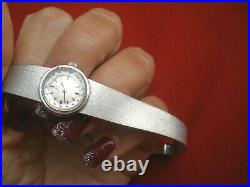 Never Used Rare Heavy Vintage Omega Solid 18k Wg Ladies Watch, Bracelet