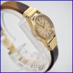 New Battery OMEGA DeVille Tortoiseshell Gold Ladies Vintage Watch Rare