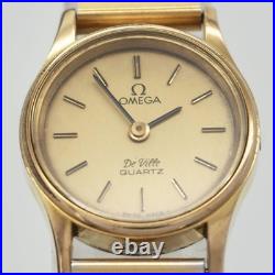 New Battery OMEGA DeVille Tortoiseshell Gold Ladies Vintage Watch Rare