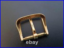 OMEGA 18K GOLD WATCH BUCKLE Vintage Men's Watch Clasp Manual Wind 11.5-13mm RARE