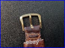 OMEGA 18K GOLD WATCH BUCKLE Vintage Men's Watch Clasp Manual Wind 11.5-13mm RARE