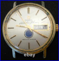 OMEGA AMERICAN BANKERS AUTOMATIC WATCH RARE VINTAGE 14K GOLD FILLED 35 grams