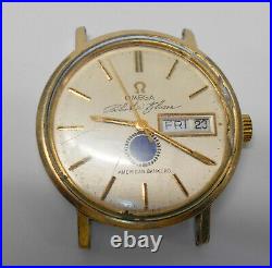 OMEGA AMERICAN BANKERS AUTOMATIC WATCH RARE VINTAGE 14K GOLD FILLED 35 grams