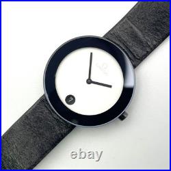 OMEGA Art Collection Quartz Watch 32mm White Black Dial Rare Vintage Working