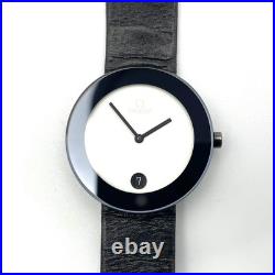OMEGA Art Collection Quartz Watch 32mm White Black Dial Rare Vintage Working